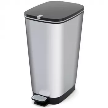 KIS Pedal Bin Metallic Chic šiukšlių dėžė L 45L Steel Grey