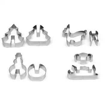 GUARDINI 3D imbierinių sausainių formelių rinkinys, 4 vnt., dėžutėje 21 x 12,5 x 2 cm