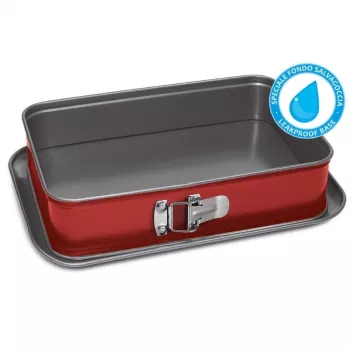 GUARDINI Rossana stačiakampė kepimo forma 19x28x7cm, neprideganti, Hi-Top Steel