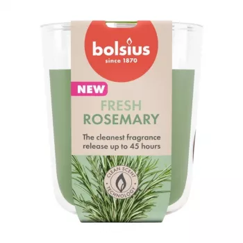 BOLSIUS True Scents rozmarinų kvapo žvakė stiklinėje, 80x73 mm