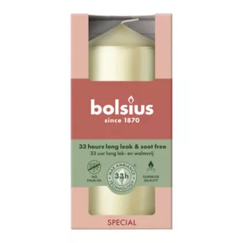 BOLSIUS LED žvakė cilindro formos Ø120x58mm sidabrinė