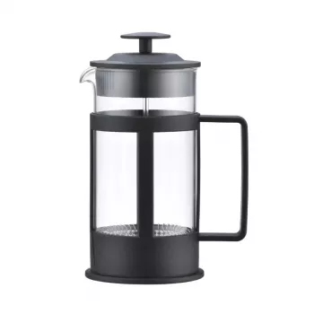 ASI COLLECTION Coffee Press GULFI M 600ml French Press, borosilikatinis stiklas, juoda/sidabrinė
