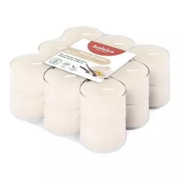 BOLSIUS Aroma True Scents vanilės kvapo arbatžvakės, 18 vnt.