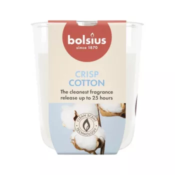 BOLSIUS True Scents Fresh Cotton kvapni žvakė stiklinėje Ø80x73mm