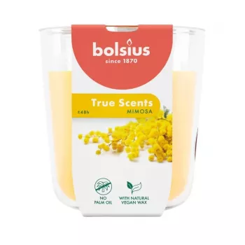 BOLSIUS True Scents kvapioji žvakė stiklinėje - Mimosa, 97x85 mm