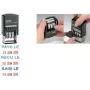 Trodat Printy Dater 4850L PAYÉ LE (FR) savaiminio spausdinimo datos spaudas, prancūzų kalba, 24 x 24 mm, juodas 4850/L2