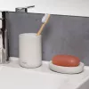 TATAY Soft Ceramic dantų šepetėlių laikiklis, baltas