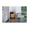 Rubbermaid Slim Jim 90L nerūdijančio plieno šiukšlių konteineris su pedalu, sidabrinis/juodas, priekinis pedalas 1901999