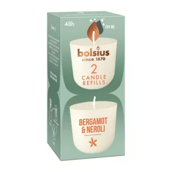 BOLSIUS Clean Light žvakių papildymas 2 vnt. Bergamot & Neroli