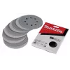 Makita D-65838 šlifavimo diskai 125 mm P80 grūdėtumo 10 vnt. Hook and Loop 8 skylių