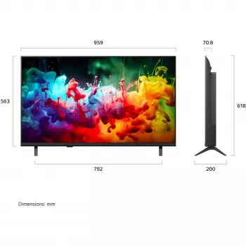 LG 43QNED7EB3C 43 colių QNED 4K UHD išmanusis televizorius su webOS 24 ir AI procesoriumi