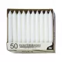 PAPSTAR baltos lazdyno formos žvakės, 196 mm aukščio, 22 mm skersmens, 100 vnt., parafinas, 7 h degimo laikas