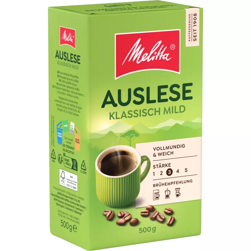 Melitta Auslese Klassisch-Mild malta kava, 500 g