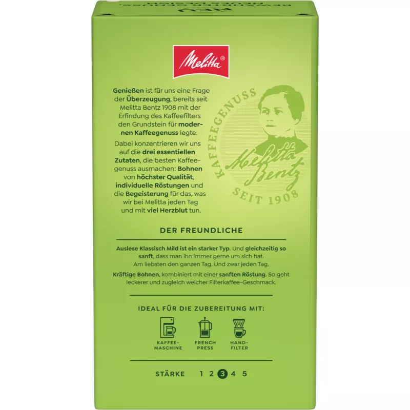 Melitta Auslese Klassisch-Mild malta kava, 500 g