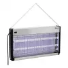 Bartscher IV-65 elektrinis vabzdžių naikintuvas, 2x15 W UV-A lempos, 150 m² aprėptis, 2500 V tinklelis, montuojamas ant sienos / pastatomas, aliuminis / plastikas