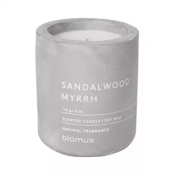 BLOMUS FRAGA kvapni žvakė Sandalwood Myrrh 8 cm pilka
