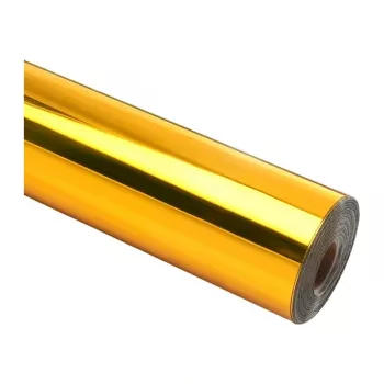 HTVRONT Chromo metalizuota lipni plėvelė, 30,5 cm x 90 cm (auksinė)