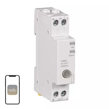 MOES WCB-A5-TW-E1 Wi-Fi reguliuojamos baltos spalvos LED tvarkyklė