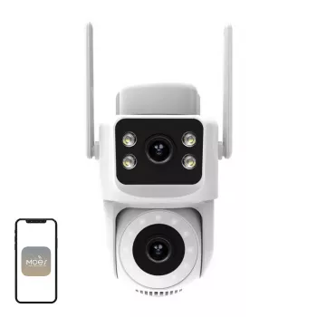 MOES WCM-Q29 8MP dvigubų objektyvų Wi-Fi IP kamera