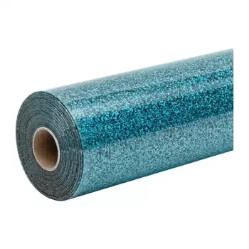 HTVRONT blizgios terminio perdavimo plėvelės, 30,5 cm x 90 cm (mėlyna)
