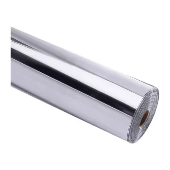 HTVRONT Chrome Metallic lipni plėvelė, 30,5 cm x 90 cm (sidabrinė)