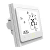 MOES BHT-002 Wi-Fi LCD išmanusis vandens šildymo termostatas, jutiklinis ekranas, valdymas programėle ir balsu, baltas
