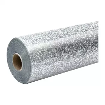 HTVRONT blizgi šilumai perkeliama plėvelė, 30,5 cm x 90 cm (sidabrinė)