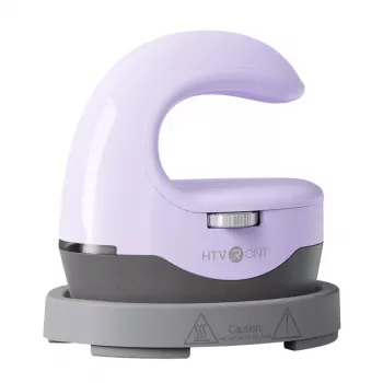 HTVRONT HPM02 Mini4 šilumos perdavimo presas (violetinės spalvos) - 2,6 x 4,4 colio keramika padengta plokštė, 3 temperatūros lygiai, automatinis išsijungimas