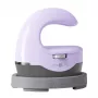 HTVRONT HPM02 Mini4 šilumos perdavimo presas (violetinės spalvos) - 2,6 x 4,4 colio keramika padengta plokštė, 3 temperatūros lygiai, automatinis išsijungimas