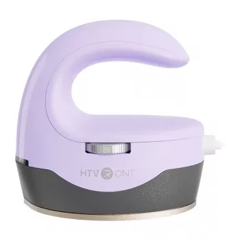 HTVRONT HPM02 Mini4 šilumos perdavimo presas (violetinės spalvos) - 2,6 x 4,4 colio keramika padengta plokštė, 3 temperatūros lygiai, automatinis išsijungimas
