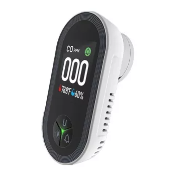 MOES S02-CO anglies monoksido detektorius, Zigbee 3.0, LCD ekranas, 85dB signalas
