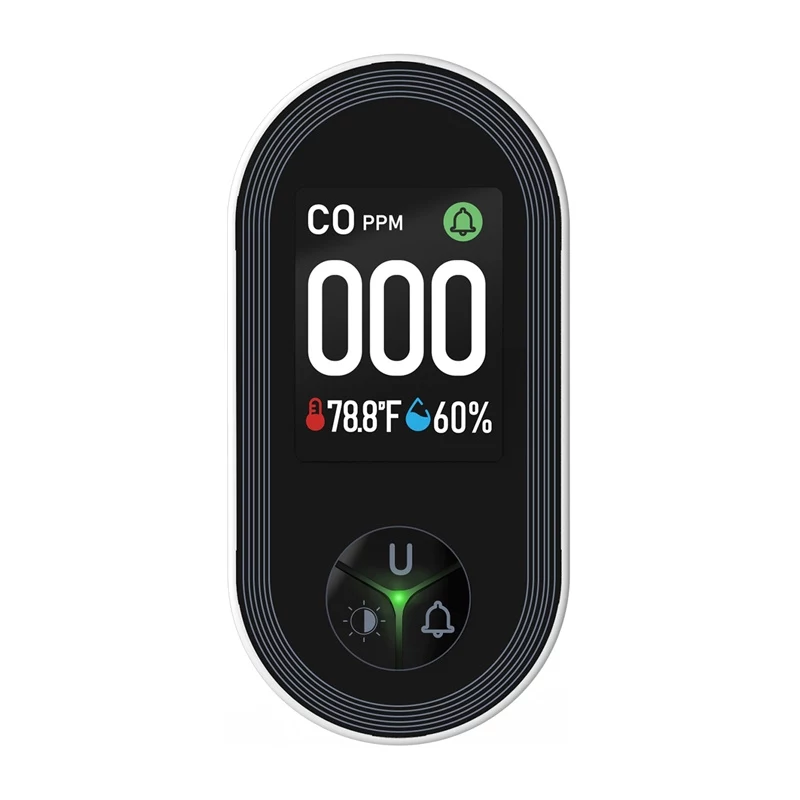 MOES S02-CO anglies monoksido detektorius, Zigbee 3.0, LCD ekranas, 85dB signalas