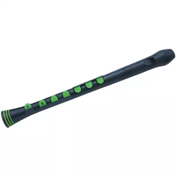 NUVO Recorder+ NURG320BGR sopraninė išilginė fleita, vokiška pirštuotė, juoda/žalia