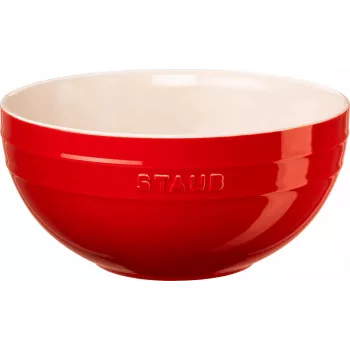 STAUB apvali patiekimo lėkštė 24 cm, vyšninė raudona
