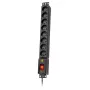 Lestar LXRM 816 16A 8 lizdų 19 colių stovo PDU su Schuko lizdais, 5 m kabeliu