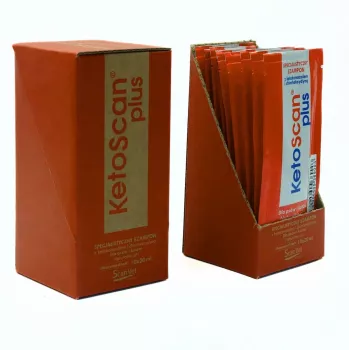 SCANVET KETOSCAN PLUS skystas papildas galvijams, avims ir ožkoms – 10 paketėlių x 20 ml