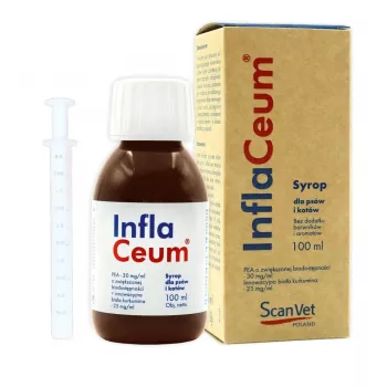 SCANVET InflaCeum skystas sąnarių papildas šunims ir katėms, 100 ml