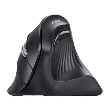 UGREEN MU008 belaidė vertikali optinė pelė, 2.4G + Bluetooth 5.0, juoda