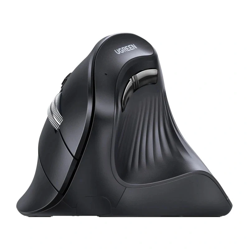 UGREEN MU008 belaidė vertikali optinė pelė, 2.4G + Bluetooth 5.0, juoda