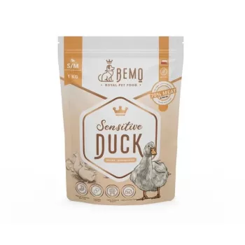 BEMO Sensitive Duck Small/Medium Mono sausas pašaras šunims - 1kg