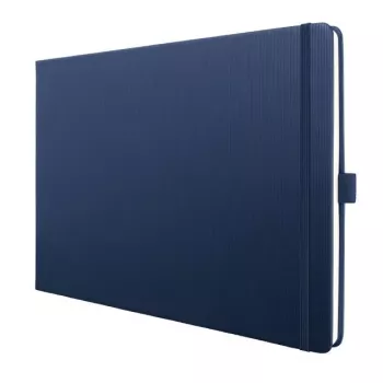 SIGEL Conceptum bloknotas DIN A4 gulsčio formato, tuščiais lapais, tamsiai mėlynu kietu viršeliu, 132 psl., CO202