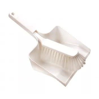 Haug Bürsten 88920U balta plastikinė šluota su semtuvu, 35 cm