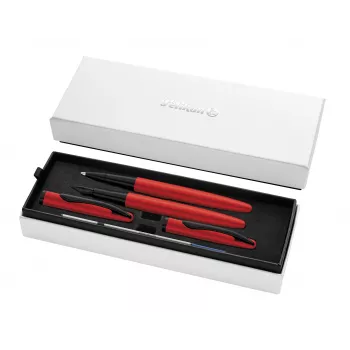 Pelikan Jazz Noble Elegance Red rašymo rinkinys - plunksnakotis ir tušinukas 400197481