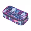 herlitz be.bag beatBox Indigo Flowers tušinukų dėklas, poliesteris, XXL užtrauktuku atidaromas pagrindinis skyrius, 1 vnt. 400197550