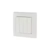 Eaton xComfort RF belaidis 4 mygtukų sieninis jungiklis, maitinamas baterija, Pure White (173413)