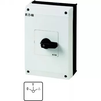 Eaton 207234 T5B-4-8410/I4 žvaigždės–trikampio jungiklis korpuse, 63 A, 0-Y-Δ, IP65