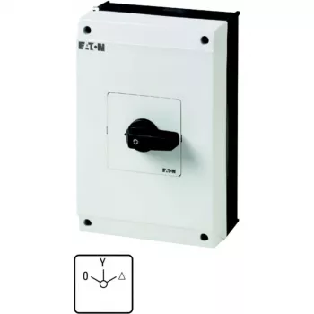Eaton 207234 T5B-4-8410/I4 žvaigždės–trikampio jungiklis korpuse, 63 A, 0-Y-Δ, IP65