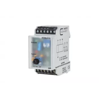 METZ CONNECT 11027613 daugiafunkcė laiko relė, 24V AC/DC, 2W, 1 CO, 0,05s-100h, DIN bėgiui
