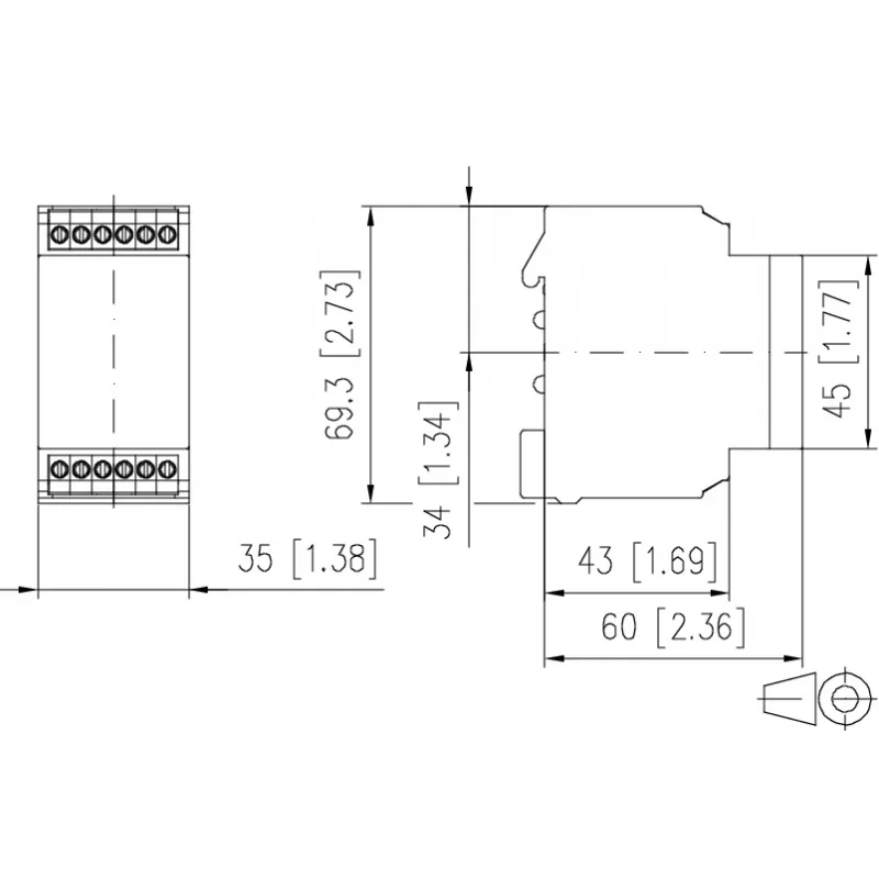 METZ CONNECT 11027613 daugiafunkcė laiko relė, 24V AC/DC, 2W, 1 CO, 0,05s-100h, DIN bėgiui