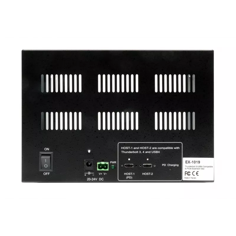EXSYS Thunderbolt 3 / USB 4 į 3x PCIe plėtimo dėžė trumpoms plokštėms (EX-1019)